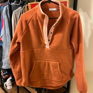 Sonoma Womens Orange Quarter Zip-up